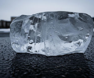 Bryła lodu zniszczyła auto w Warszawie. Co było przyczyną?