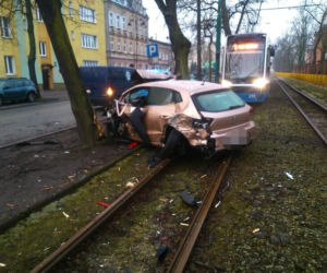 Staranowane auta na Gdańskiej w Bydgoszczy