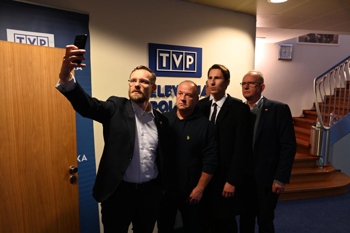 Protest pod TVP