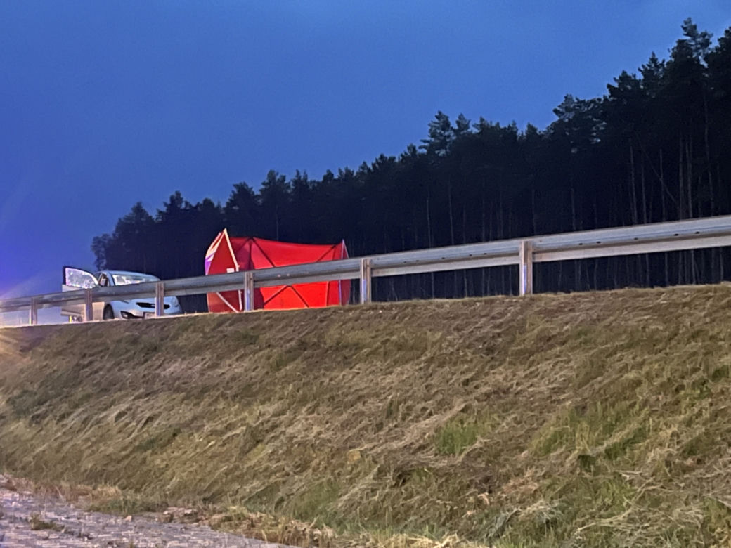 Śmierć na S17 w Woli Duckiej. 24-latek wbiegł pod pędzące BMW. Nie żyje