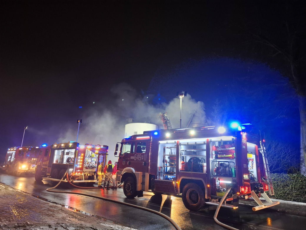Pożar w ośrodku Lawendowa Przystań w Wieleniu.