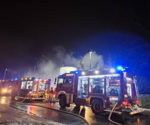 Pożar w ośrodku Lawendowa Przystań w Wieleniu.