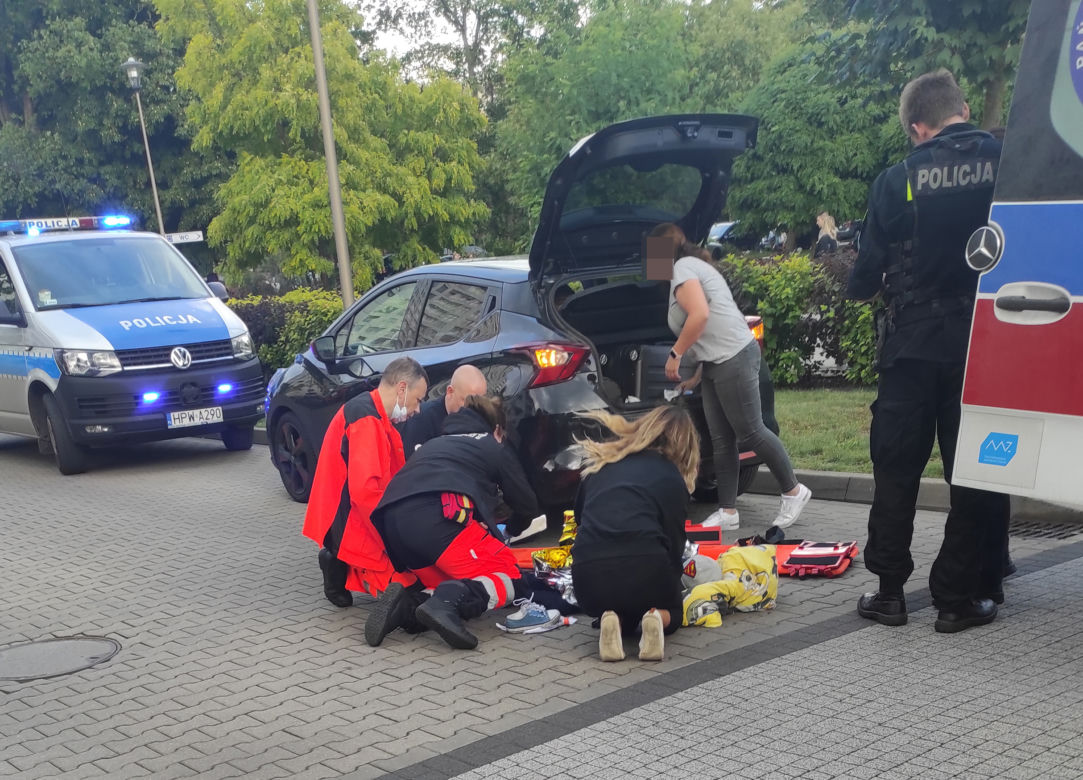 Wypadek na hulajnodze