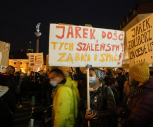 Protest kobiet w centrum Warszawy