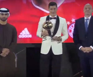 Robert Lewandowski. Globe Soccer Awards