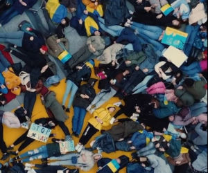 Wojna w Ukrainie. W ramach protestu położyli się na ziemi. Przestańcie obiecywać, zacznijcie działać