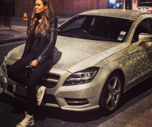 Daria Radionova i Mercedes CLS 350 w kryształach Swarovskiego