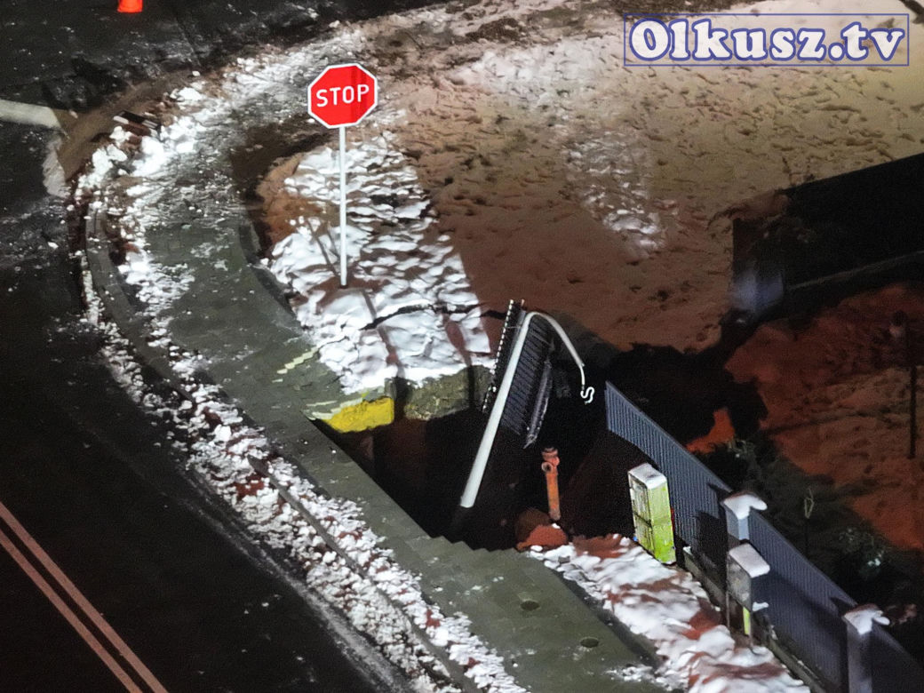Gigantyczne zapadlisko w Olkuszu