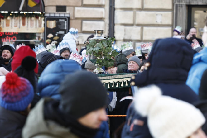 Karol i Marta Nawroccy na Orszaku Trzech Króli