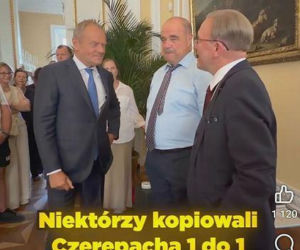 Artur Barciś chciał sprawdzić czy Tusk nosi perukę