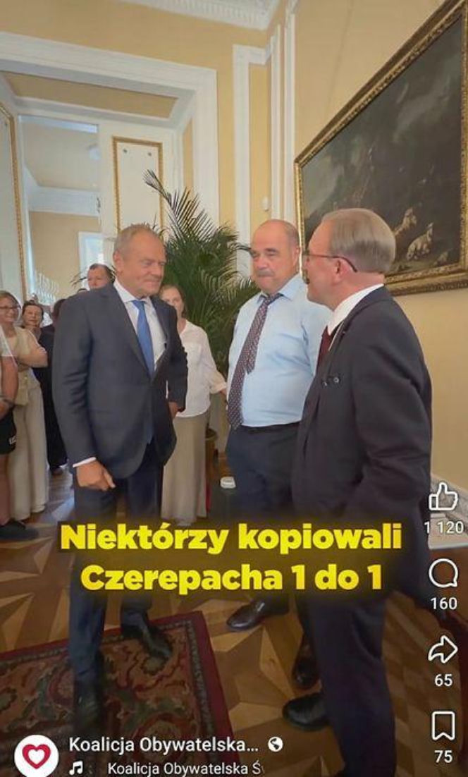 Artur Barciś chciał sprawdzić czy Tusk nosi perukę