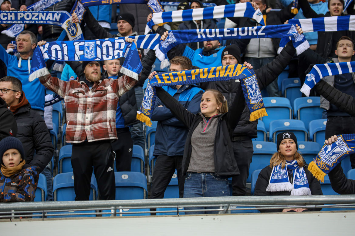 Tak bawili się kibice na meczu Lech Poznań - Pogoń Szczecin