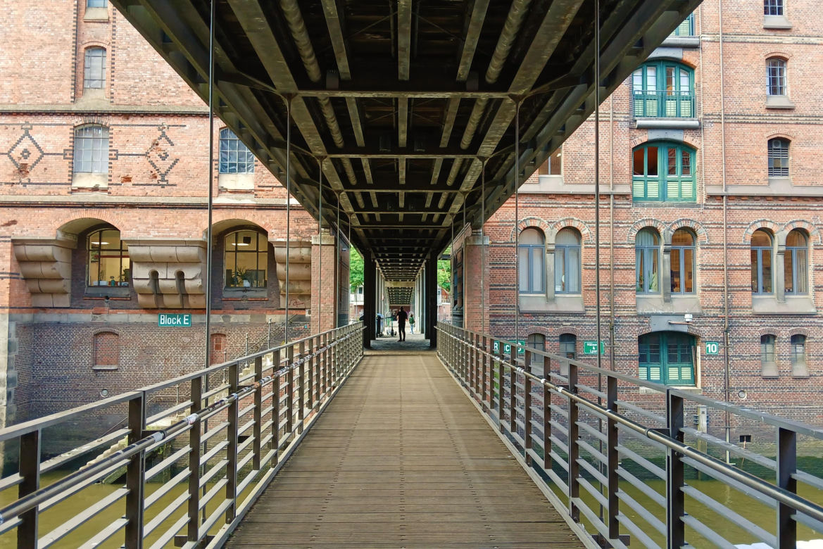 HafenCity i Speicherstadt w Hamburgu