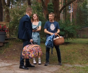 M jak miłość odc 1614. Piotrek (Marcin Mroczek), Franka (Dominika Kachlik), Paweł (Rafał Mroczek)