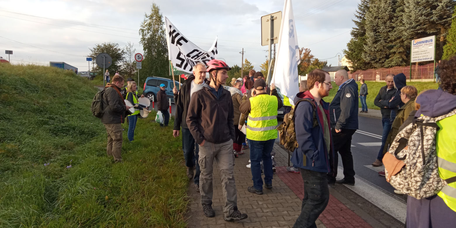 Wielki protest w Skawinie