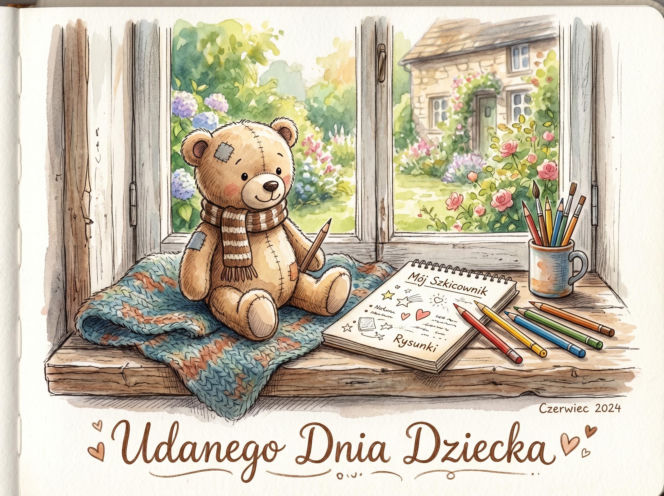 Kartka na Dzień Dziecka dorosłego dziecka