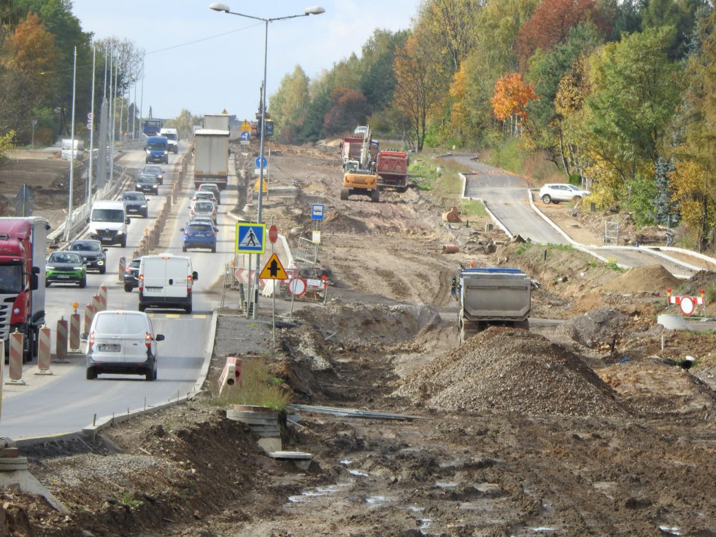 Przebudowa DK94 w Olkuszu - stan na listopad 2025 r.