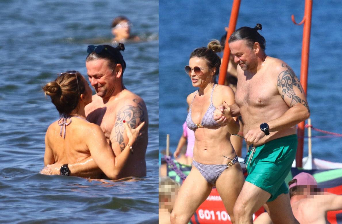 Edyta Herbuś na plaży