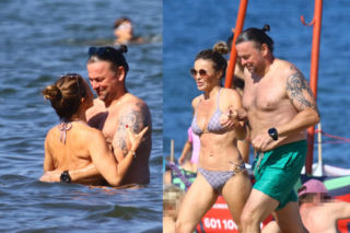 Edyta Herbuś w objęciach Piotra Bukowieckiego na plaży w Sopocie. Nie byli sami!