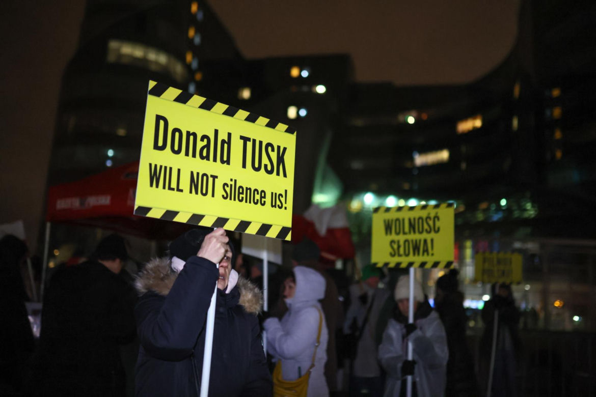 Protest pod siedzibą TVP
