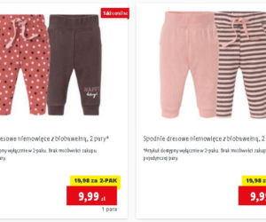 Spodnie dresowe niemowlęce z biobawełną 9,99 zł
