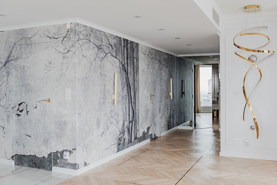 Przestronny apartament z Warszawą w tle