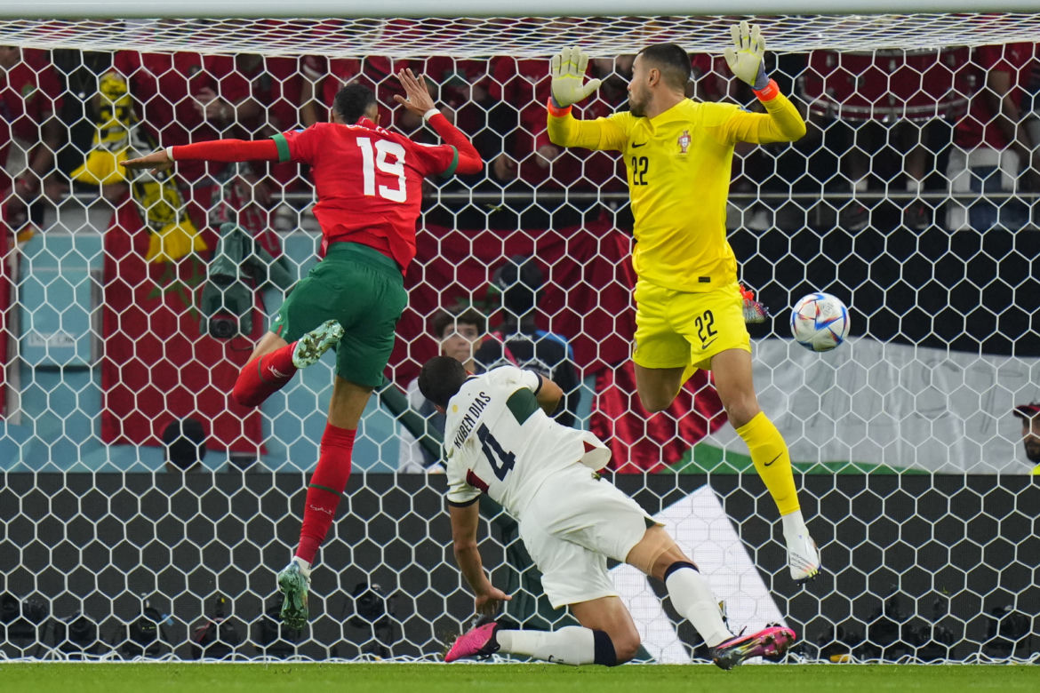 Youssef En-Nesyri. Skoczył na 278 cm przy golu
