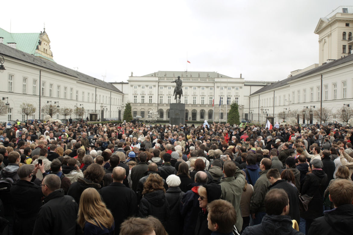 Tak wyglądała Warszawa 10 kwietnia 2010 roku