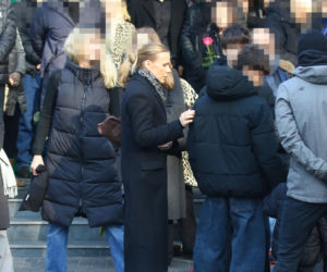 Pogrzeb Mirosława Krawczyka w Gdańsku: Aneta Zając i Mikołaj Krawczyk