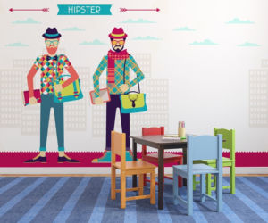 Fototapeta lateksowa Urban hipsters
