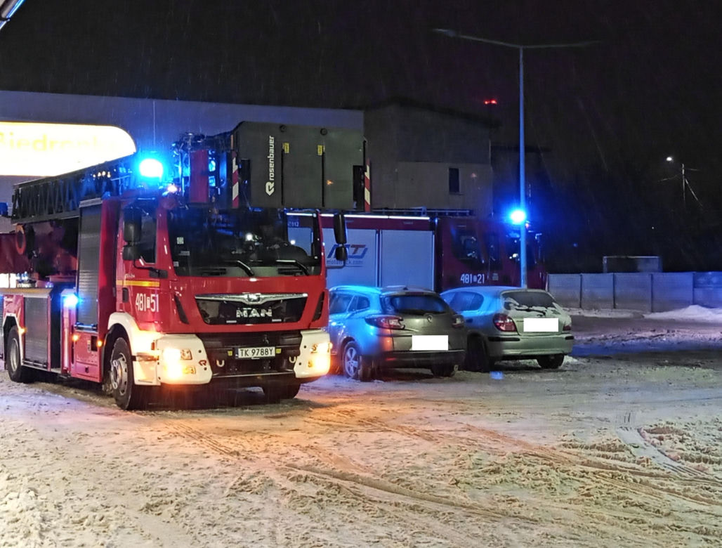 Akcja strażaków w sklepie Biedronka w Skarżysku-Kamiennej
