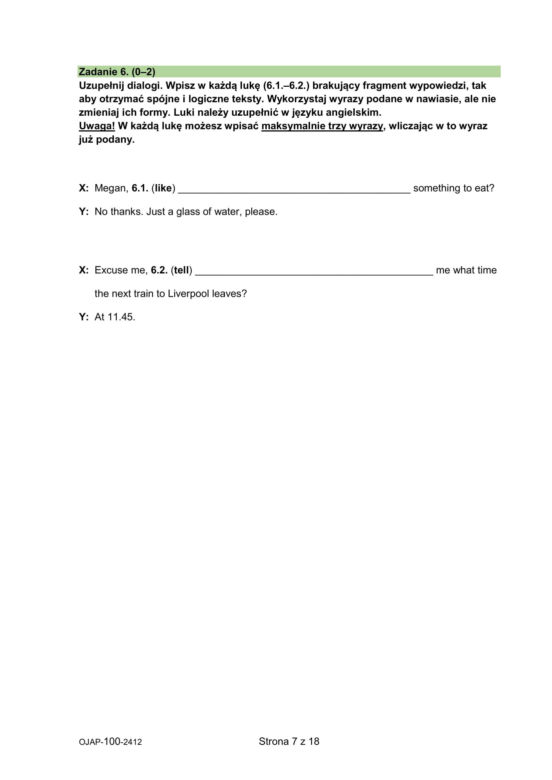 Próbny egzamin ósmoklasisty 2025 z angielskiego. ARKUSZE CKE i ODPOWIEDZI [4.12.2024]