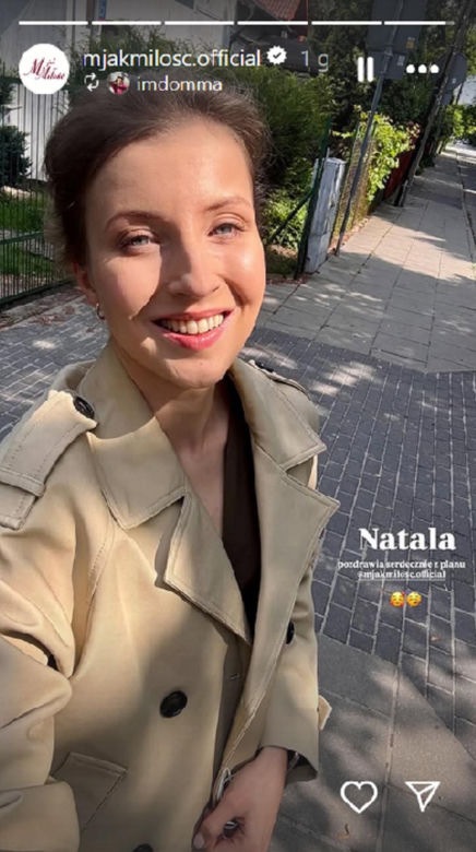 M jak miłość na planie. Dominika Suchecka (Natalka)