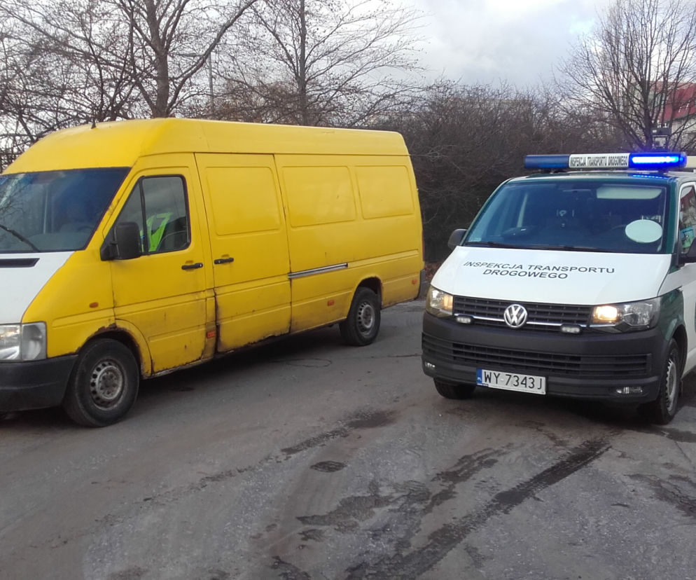 Dostawczy grat zatrzymany w Olsztynie