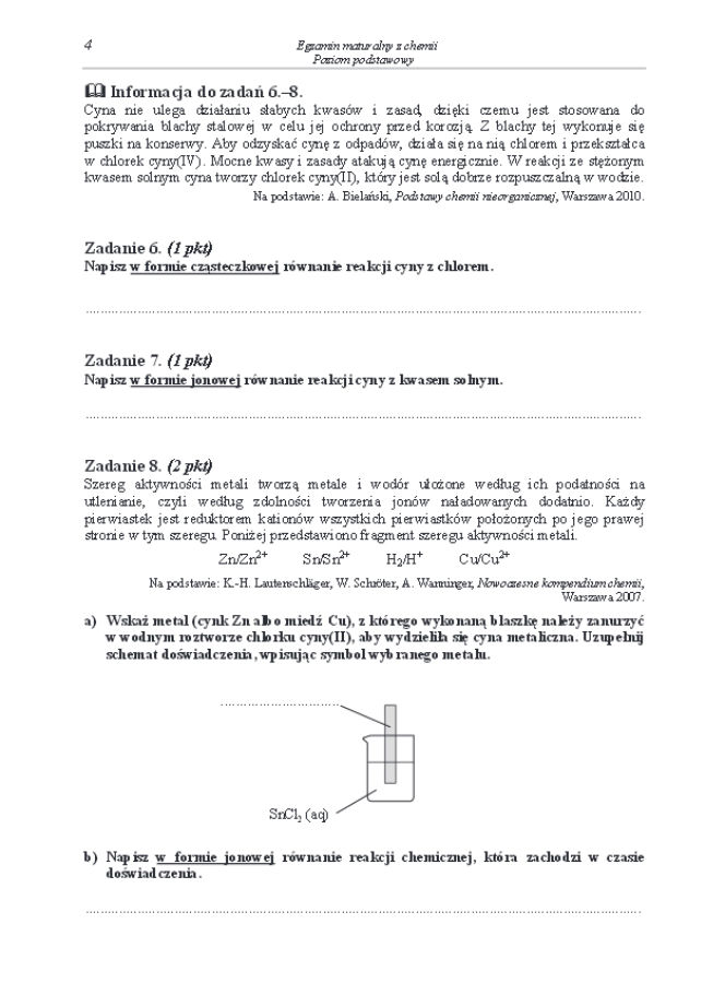 Arkusz podstawowy chemia matura 2014