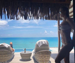 Joanna Krupa z mężem na Bora Bora 