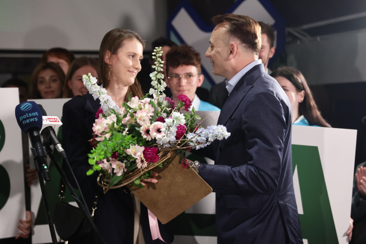 Wieczór wyborczy w sztabie Łukasza Gibały
