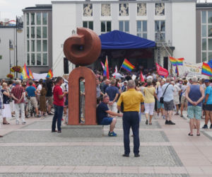 Protest przeciw przemocy w Białymstoku