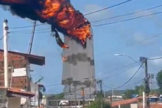 Spłonął 30-metrowy pomnik Matki Bożej Fatimskiej