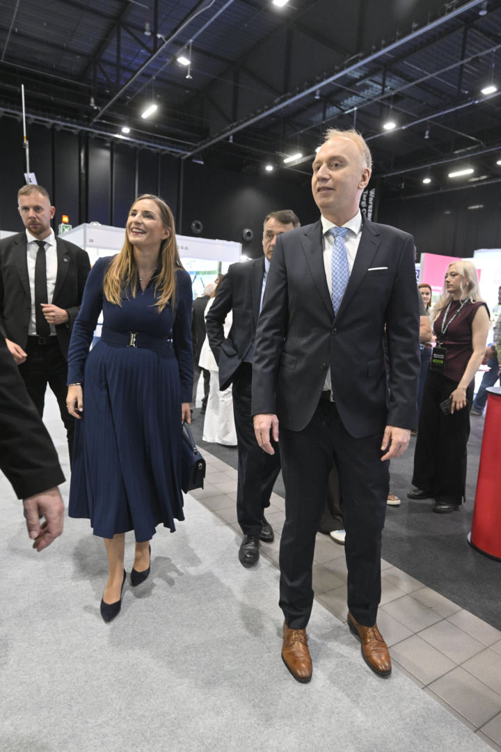 Magdalena Sobkowiak-Czarnecka podczas Warszawskich Targów Obronnych w Expo XXI