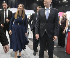 Magdalena Sobkowiak-Czarnecka podczas Warszawskich Targów Obronnych w Expo XXI