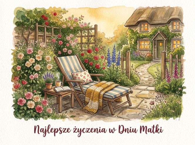 Kartka z życzeniami na Dzień Mamy