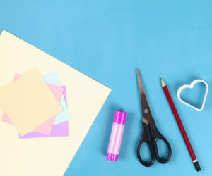Kartka walentynkowa ręcznie robiona: DIY - krok 1