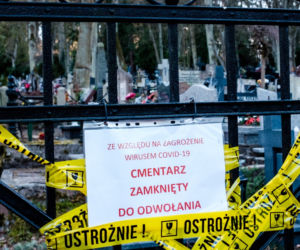 Koronawirus w Trójmieście. Cmentarz w Sopocie zamknięty z powodu zarazy