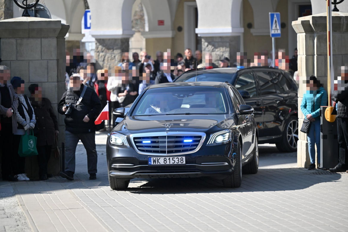 Andrzej Duda na pogrzebie Barbary Skrzypek