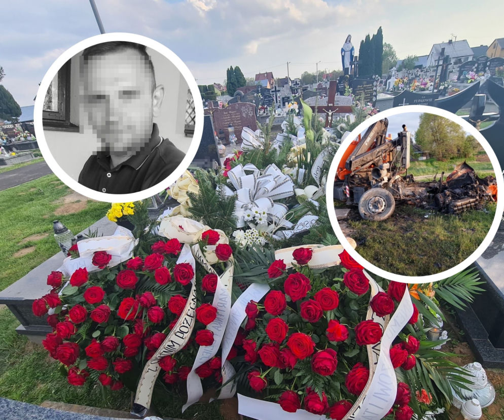 Marcin zginął w tragicznym wypadku w Tryńczy. Grób strażaka tonie w kwiatach [GALERIA]