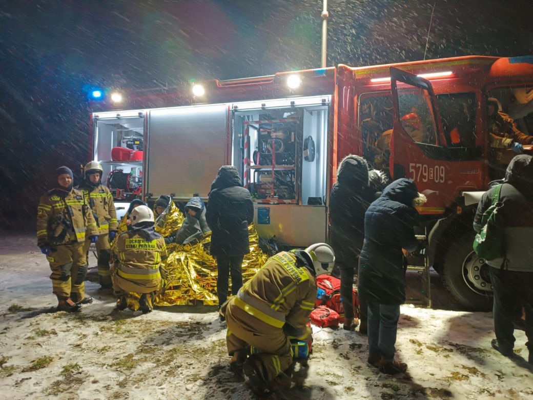Wypadek autobusu pod Zduńską Wolą