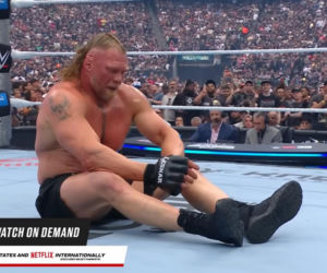 Brock Lesnar we łzach pożegnał się z kibicami