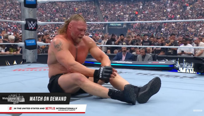 Brock Lesnar we łzach pożegnał się z kibicami