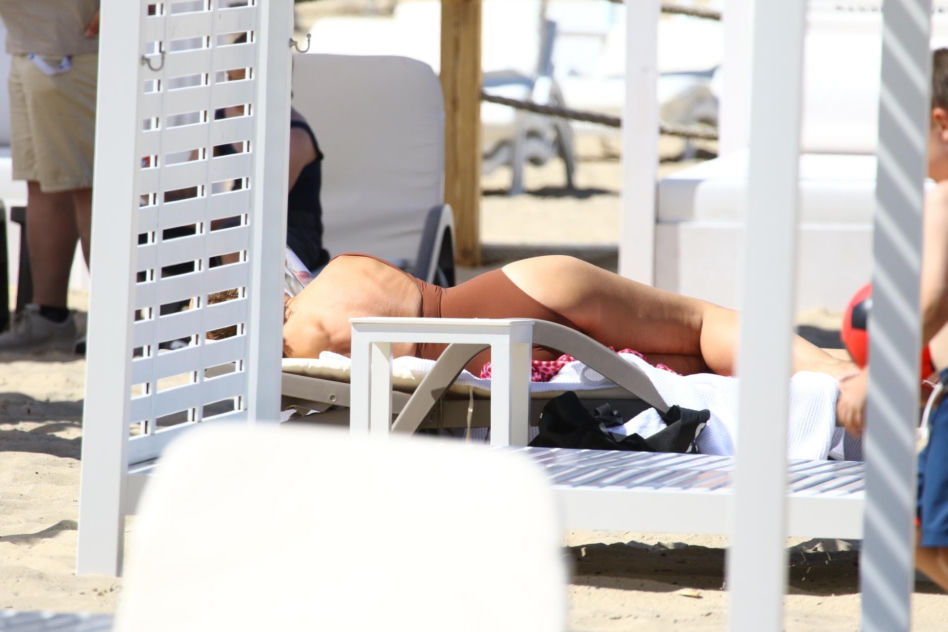 Katarzyna Herman na plaży